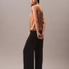 Kırışık Saten Önü Bağlamalı Tank Top