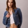 Kısa Denim Trucker Jacket