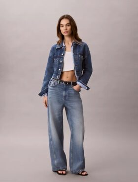 Kısa Denim Trucker Jacket