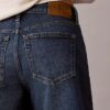Kıvrımlı Etek Ucu A-Line Denim Şort Kıvrımlı Etek Ucu A-Line Denim Şort