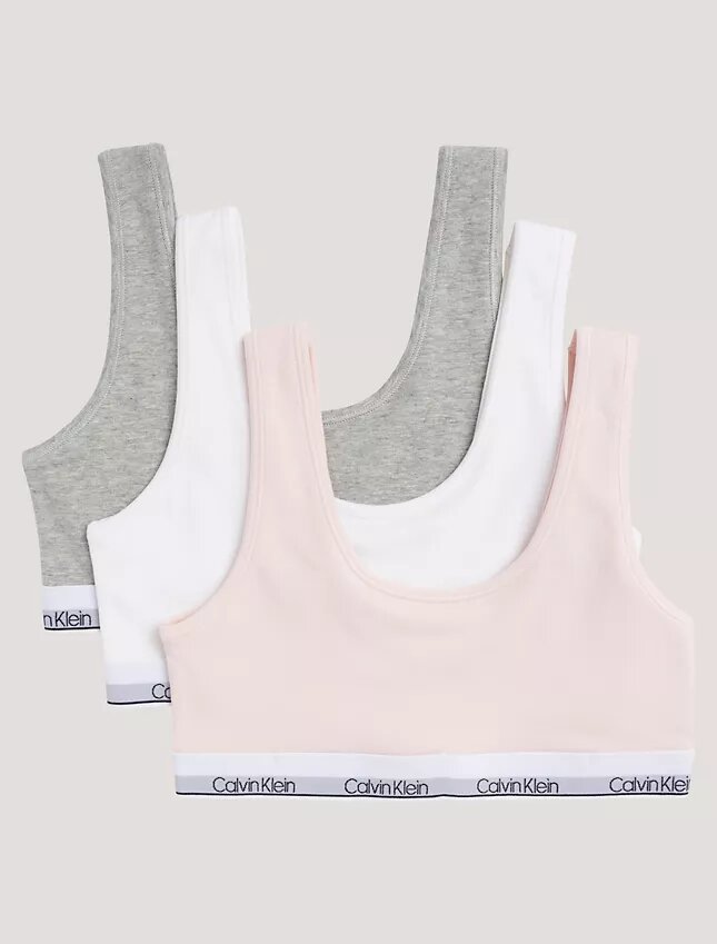 Kız Çocuk İçin Cotton Stretch 3’lü Paket Unlined Bralette Kız Çocuk İçin Cotton Stretch 3’lü Paket Unlined Bralette