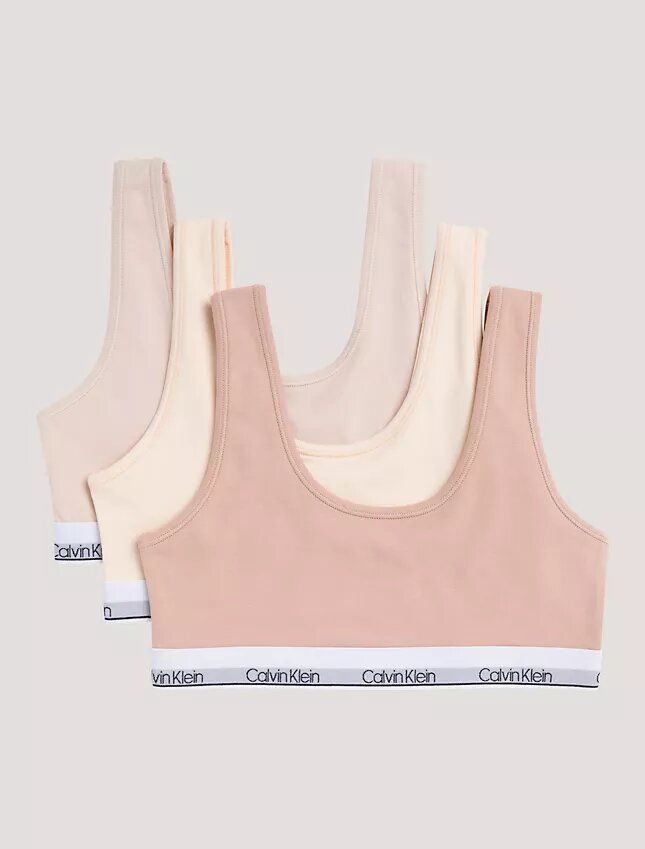 Kız Çocuk İçin Cotton Stretch 3’lü Paket Unlined Bralette Kız Çocuk İçin Cotton Stretch 3’lü Paket Unlined Bralette