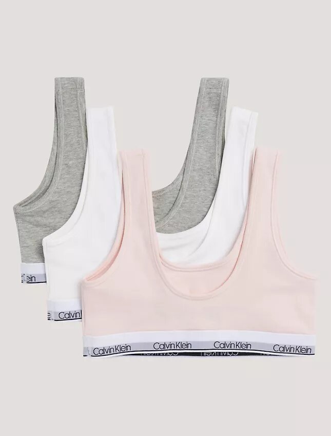 Kız Çocuk İçin Cotton Stretch 3’lü Paket Unlined Bralette Kız Çocuk İçin Cotton Stretch 3’lü Paket Unlined Bralette