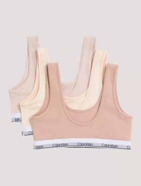 Kız Çocuk İçin Cotton Stretch 3’lü Paket Unlined Bralette