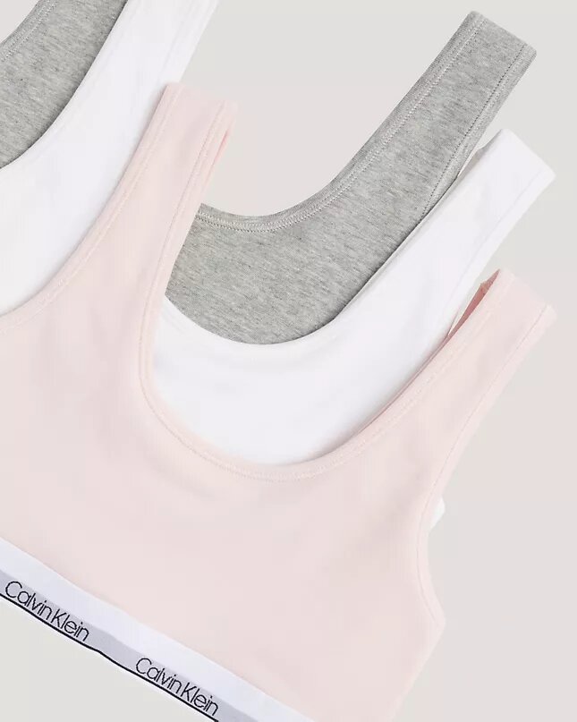 Kız Çocuk İçin Cotton Stretch 3’lü Paket Unlined Bralette Kız Çocuk İçin Cotton Stretch 3’lü Paket Unlined Bralette