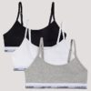 Kız Çocuk İçin Cotton Stretch 3’lü Paket Unlined Kısa Bralette Kız Çocuk İçin Cotton Stretch 3’lü Paket Unlined Kısa Bralette