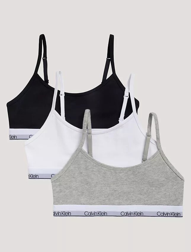 Kız Çocuk İçin Cotton Stretch 3’lü Paket Unlined Kısa Bralette Kız Çocuk İçin Cotton Stretch 3’lü Paket Unlined Kısa Bralette