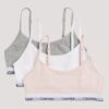 Kız Çocuk İçin Cotton Stretch 3’lü Paket Unlined Kısa Bralette Kız Çocuk İçin Cotton Stretch 3’lü Paket Unlined Kısa Bralette