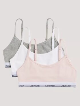 Kız Çocuk İçin Cotton Stretch 3’lü Paket Unlined Kısa Bralette