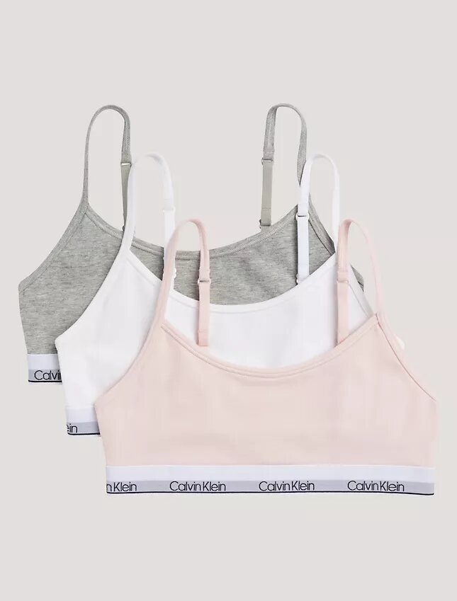Kız Çocuk İçin Cotton Stretch 3’lü Paket Unlined Kısa Bralette Kız Çocuk İçin Cotton Stretch 3’lü Paket Unlined Kısa Bralette
