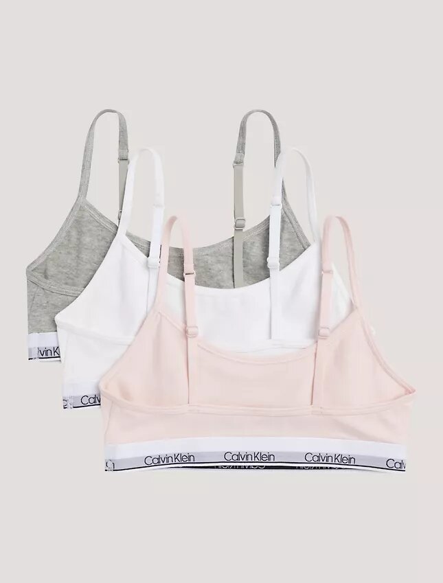 Kız Çocuk İçin Cotton Stretch 3’lü Paket Unlined Kısa Bralette Kız Çocuk İçin Cotton Stretch 3’lü Paket Unlined Kısa Bralette