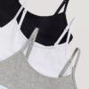 Kız Çocuk İçin Cotton Stretch 3’lü Paket Unlined Kısa Bralette Kız Çocuk İçin Cotton Stretch 3’lü Paket Unlined Kısa Bralette