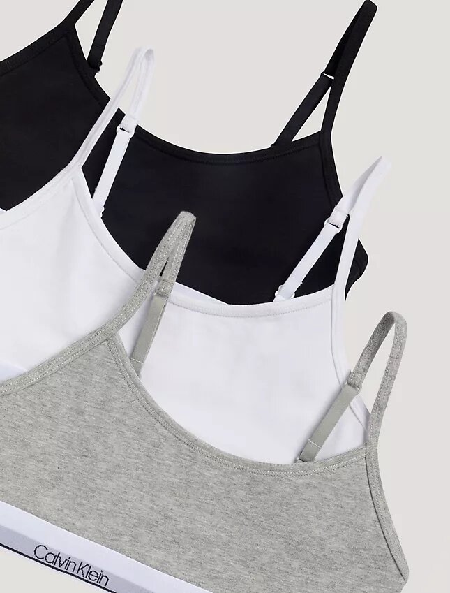 Kız Çocuk İçin Cotton Stretch 3’lü Paket Unlined Kısa Bralette Kız Çocuk İçin Cotton Stretch 3’lü Paket Unlined Kısa Bralette