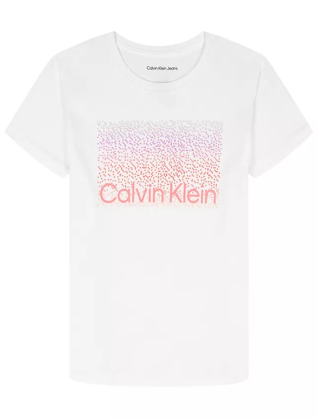 Kız Çocuk Ombre Logo Grafikli Klasik Tişört Kız Çocuk Ombre Logo Grafikli Klasik Tişört
