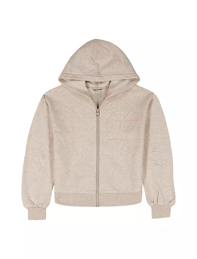 Kız Çocuk Polar Fermuarlı Kapüşonlu Sweatshirt Kız Çocuk Polar Fermuarlı Kapüşonlu Sweatshirt