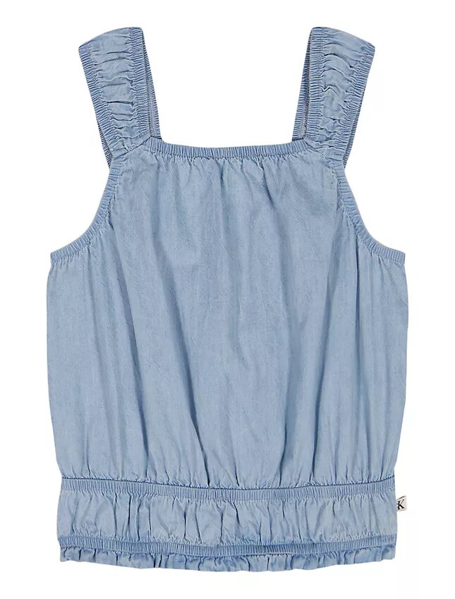 Kız Çocuk Smoklu Tank Top Kız Çocuk Smoklu Tank Top