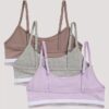 Kız Çocuk Varsity Pamuklu Cotton Stretch 3’lü Paket Kısa Bralette Kız Çocuk Varsity Pamuklu Cotton Stretch 3’lü Paket Kısa Bralette
