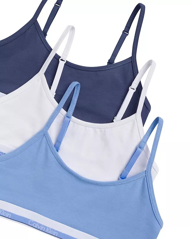 Kız Çocuk Varsity Pamuklu Cotton Stretch 3’lü Paket Kısa Bralette Kız Çocuk Varsity Pamuklu Cotton Stretch 3’lü Paket Kısa Bralette