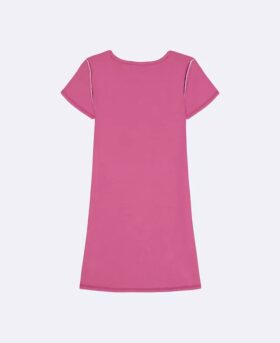 Kız Çocuklar için Monogramlı Mini Tişört Elbise