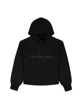 Kız Çocuklar için Monologo Polar Kapüşonlu Sweatshirt