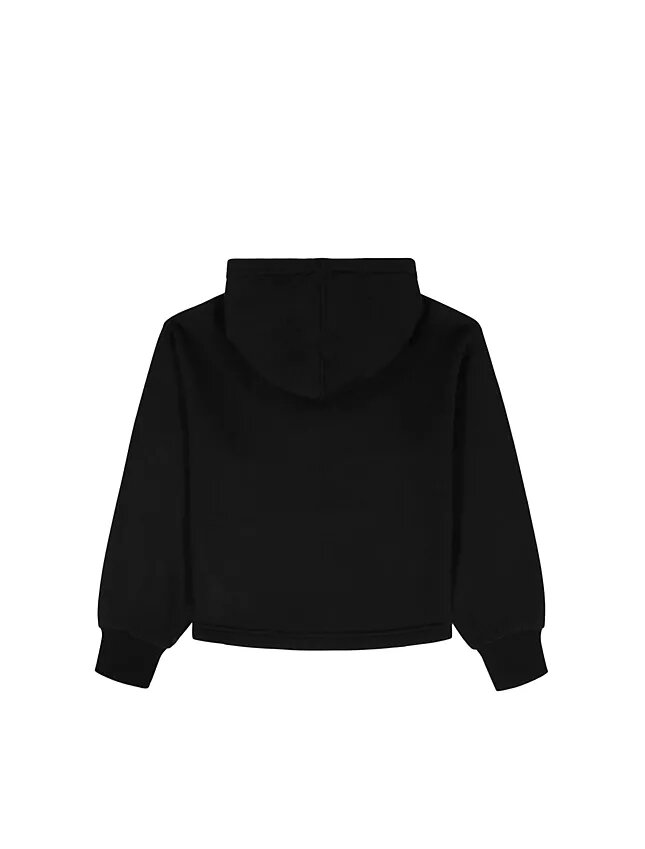 Kız Çocuklar için Monologo Polar Kapüşonlu Sweatshirt Kız Çocuklar için Monologo Polar Kapüşonlu Sweatshirt