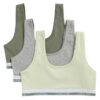 Kız Çocuklar için Varsity Cotton Stretch 3’lü Bralette Seti Kız Çocuklar için Varsity Cotton Stretch 3’lü Bralette Seti