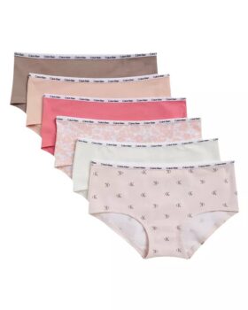 Kız Çocukları İçin Cotton Stretch 6’lı Hipster Set