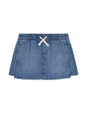 Kız Çocukları İçin İpli Denim Etek Şort