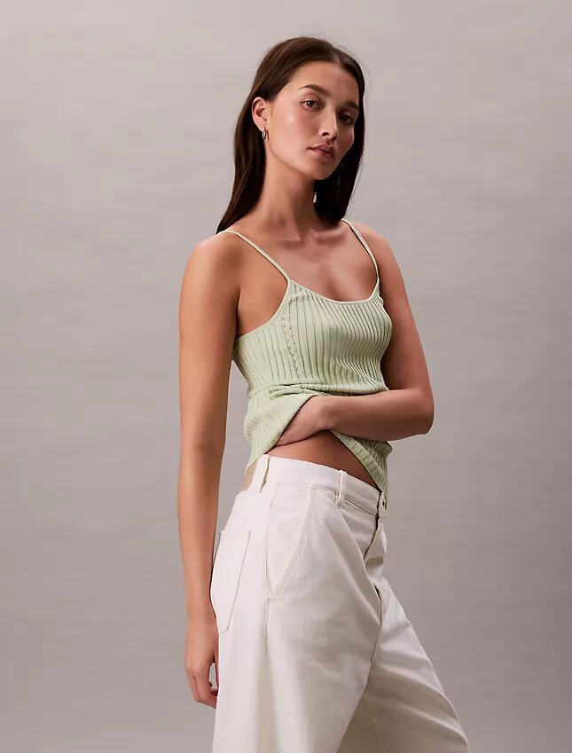 Liquid Shine Rib Tank Top Liquid Shine Rib Tank Top