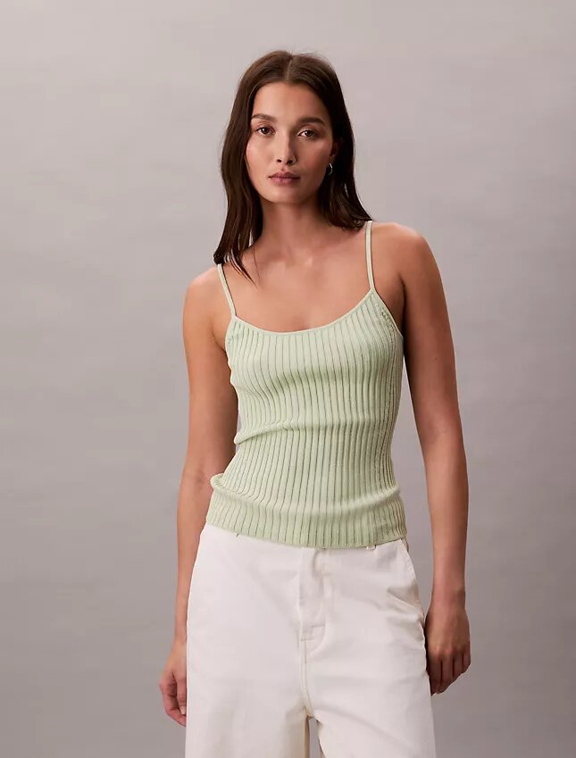 Liquid Shine Rib Tank Top Liquid Shine Rib Tank Top