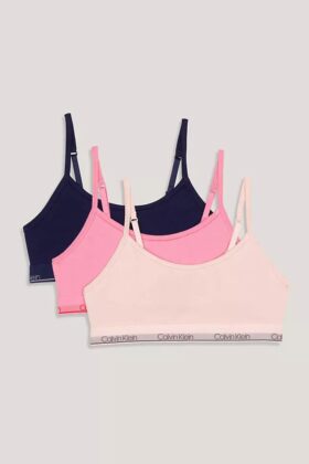 Logo Bantlı Unlined 3’lü Bralette Seti