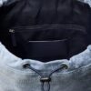 Logo Denim Mini Kapaklı Sırt Çantası Logo Denim Mini Kapaklı Sırt Çantası