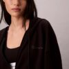 Logo Pamuklu Jersey Tam Fermuarlı Kapüşonlu Sweatshirt Logo Pamuklu Jersey Tam Fermuarlı Kapüşonlu Sweatshirt