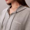 Logo Pamuklu Jersey Tam Fermuarlı Kapüşonlu Sweatshirt Logo Pamuklu Jersey Tam Fermuarlı Kapüşonlu Sweatshirt