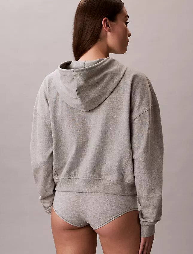 Logo Pamuklu Jersey Tam Fermuarlı Kapüşonlu Sweatshirt Logo Pamuklu Jersey Tam Fermuarlı Kapüşonlu Sweatshirt