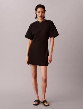 Logo Rib Interlock T-Shirt Elbiseler