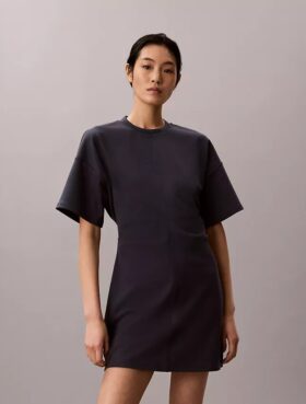 Logo Rib Interlock T-Shirt Elbiseler
