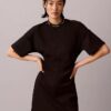 Logo Rib Interlock T-Shirt Elbiseler Logo Rib Interlock T-Shirt Elbiseler