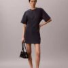 Logo Rib Interlock T-Shirt Elbiseler Logo Rib Interlock T-Shirt Elbiseler