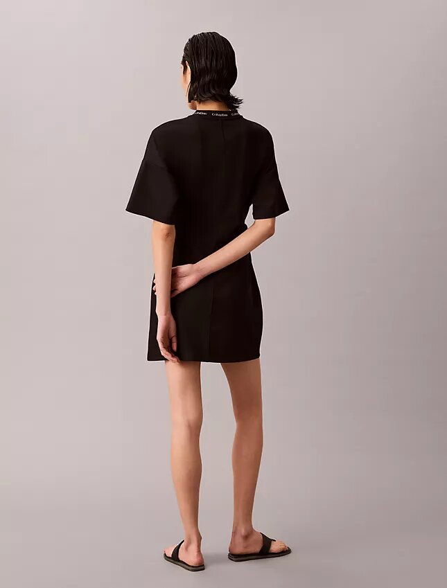 Logo Rib Interlock T-Shirt Elbiseler Logo Rib Interlock T-Shirt Elbiseler
