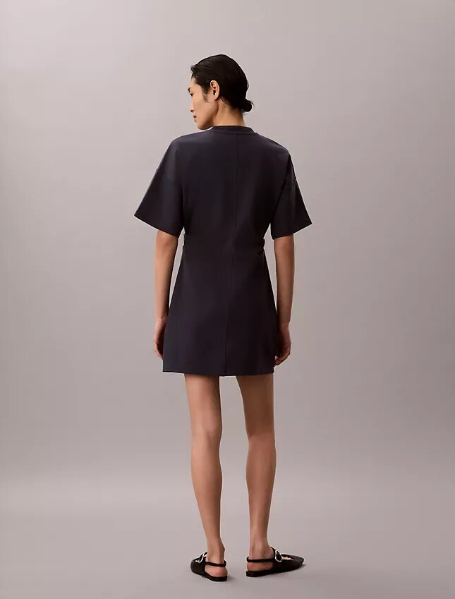 Logo Rib Interlock T-Shirt Elbiseler Logo Rib Interlock T-Shirt Elbiseler