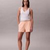 Logolu Pamuklu Jersey Pijama Şortu Logolu Pamuklu Jersey Pijama Şortu