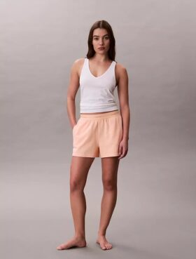 Logolu Pamuklu Jersey Pijama Şortu