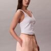 Logolu Pamuklu Jersey Pijama Şortu Logolu Pamuklu Jersey Pijama Şortu