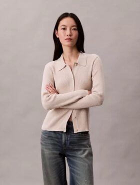Lurex Merinos Yünü Karışımı Ribana Hırka