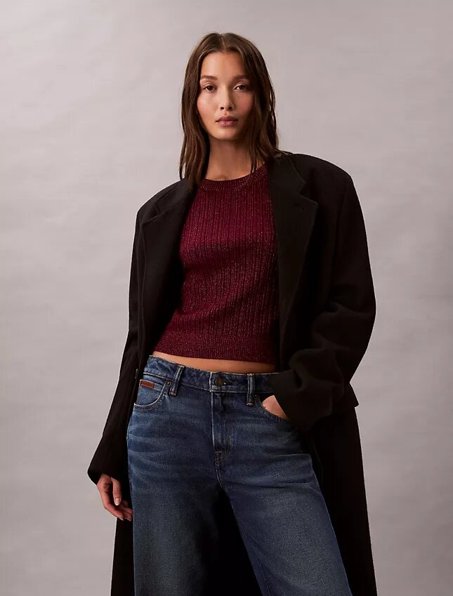 Lurex Merinos Yünü Karışımlı Kazak Lurex Merinos Yünü Karışımlı Kazak
