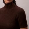 Lurex Merinos Yünü Karışımlı Ribana Kazak Elbise Lurex Merinos Yünü Karışımlı Ribana Kazak Elbise