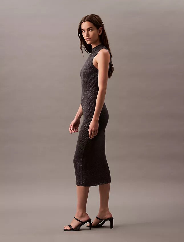 Lurex Midi Elbiseler Lurex Midi Elbiseler