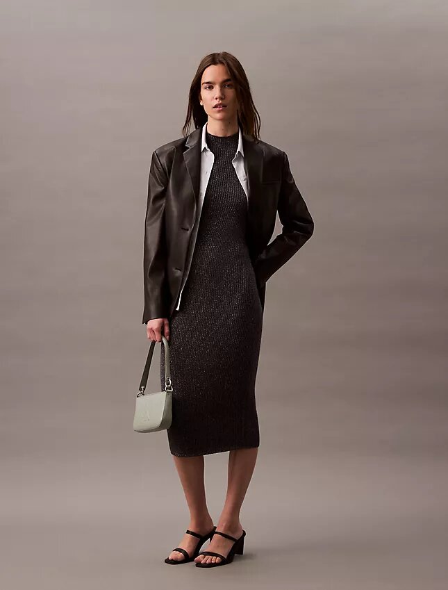 Lurex Midi Elbiseler Lurex Midi Elbiseler