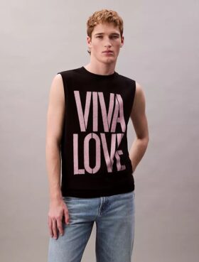 Marc Hundley Pride Viva Love Bol Kesim Tank Top